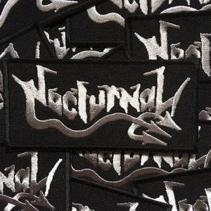 NOCTURNAL - Silver logo - PATCH